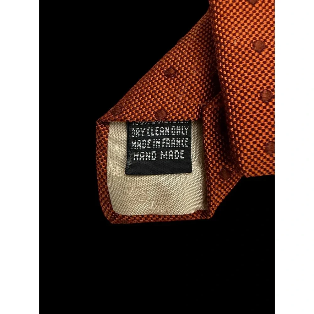 Pierre‎ Balmain Paris Silk Dotted Necktie Hand Made Made in France